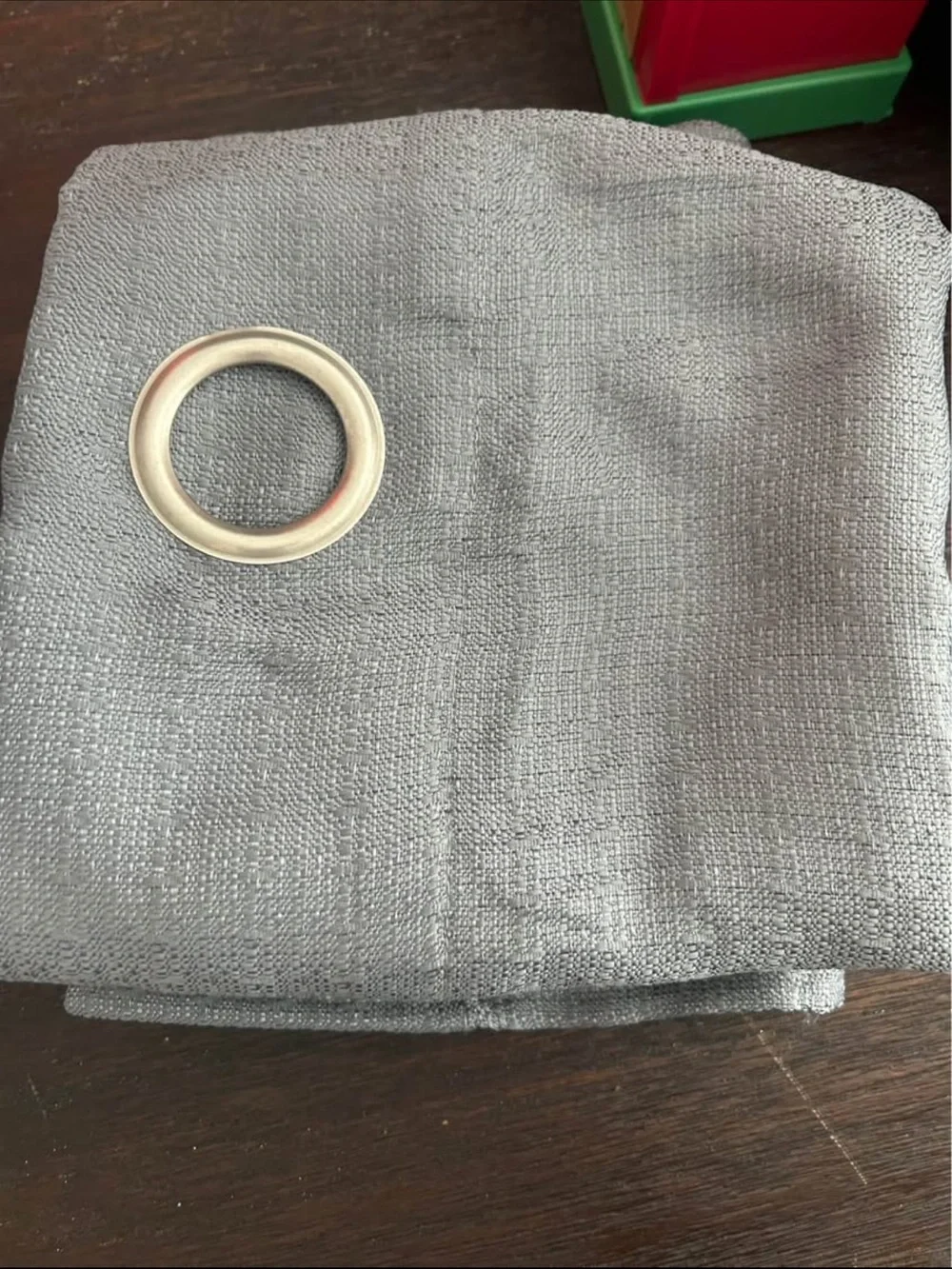Gray Grommet Curtain Panel - Home Accents